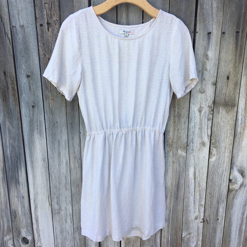 Madewell Scenic View Mini Dress Silk Cream S
